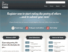 Tablet Screenshot of mypoetryforum.com